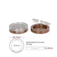 Round Monochrome Blush Case