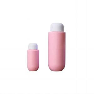 Flat Shoulder Round Bottom Bottle with Dome Disc Cap