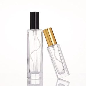 Thin Long Rectangular Perfume Spray Glass Bottles For Small Business Custom