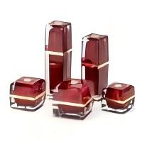 High-grade Square Acrylic Bottle Set Cream Emulsion Bottle Custom