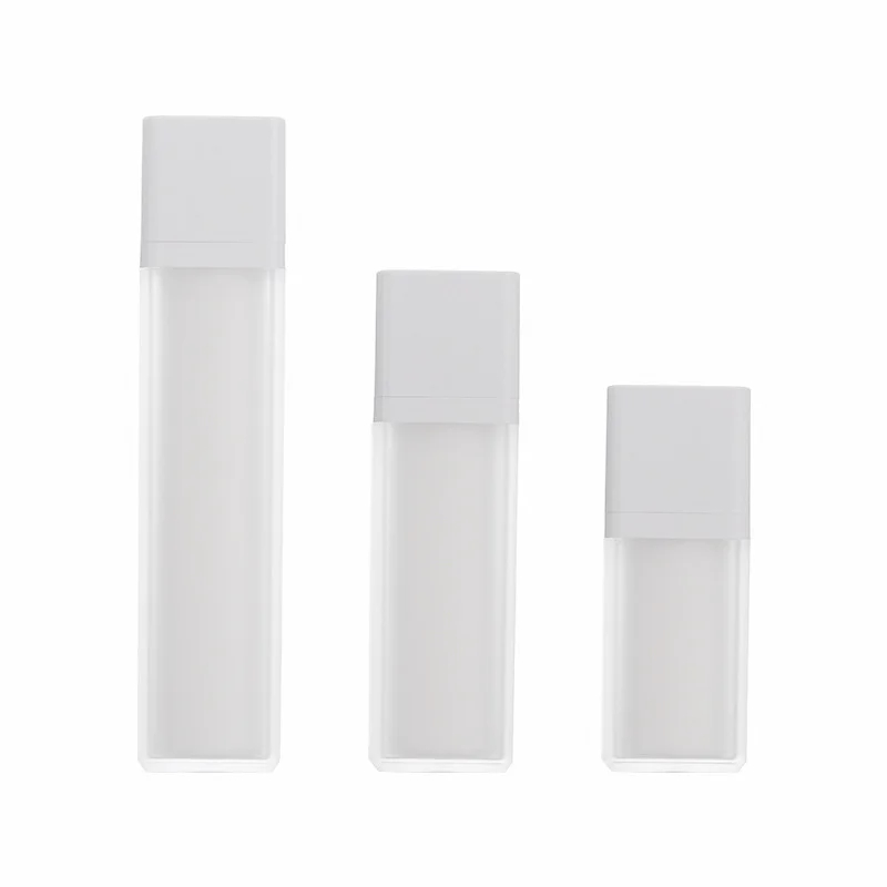 Twist Square Round Airless Bottles 15ml, 30ml, 50ml Customize