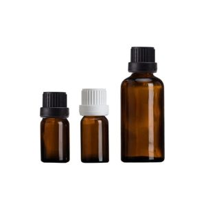10ml Amber Essential Oil Bottle with Large Head Lid 50ml Glass Bottle