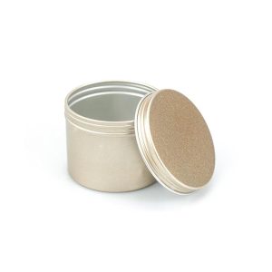150ml Frosted Gold Thread Aluminum Box Tea Can Powder Coffee Candle Aluminum Can