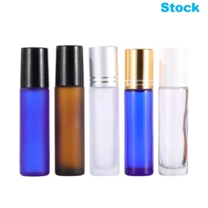 Bulk Essential Oil Roller Bottles with Caps 10ml Cosmetic Packaging for Small Business