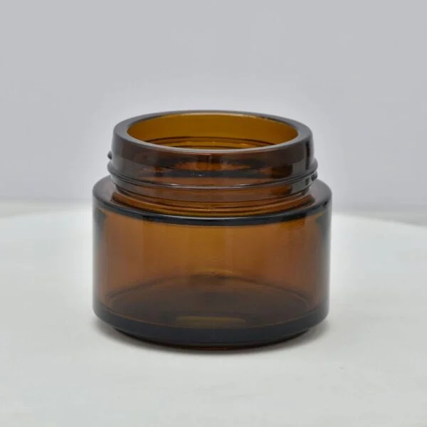 100g Brown Amber Cream Jar Straight Round Face mask Jar Cosmetic - Image 2