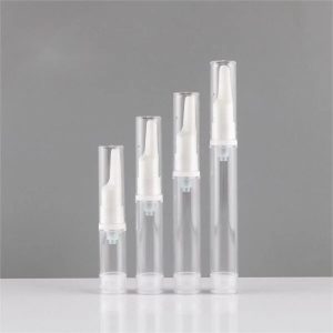 Small Airless Bottle Travel Sample Bottle Custom 5ml 10ml 12ml 15ml Custom