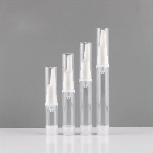 Small Airless Bottle Travel Sample Bottle Custom 5ml 10ml 12ml 15ml Custom