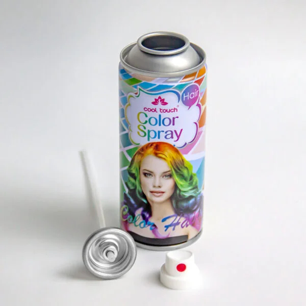 Hair Spray Aerosol Bottle Hair Dye Can Tinplate Plastic Dry Glue Bottle Spray Empty Tin Can - Image 3