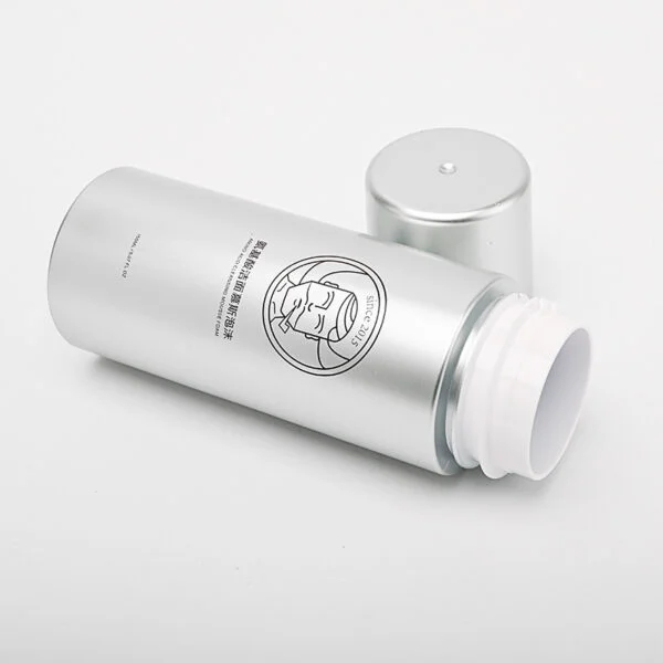 Luxury Cleanser Foam Bottle Gold Wash Foam Bottle Silver Mousse Bottle Custom - Image 3