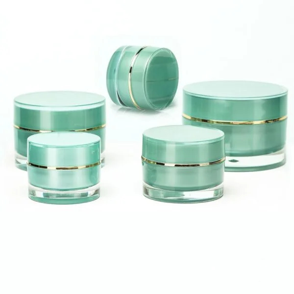 Luxury Straight Round Acrylic Moisturizing Cream Small Jar 5g-50g - Image 2