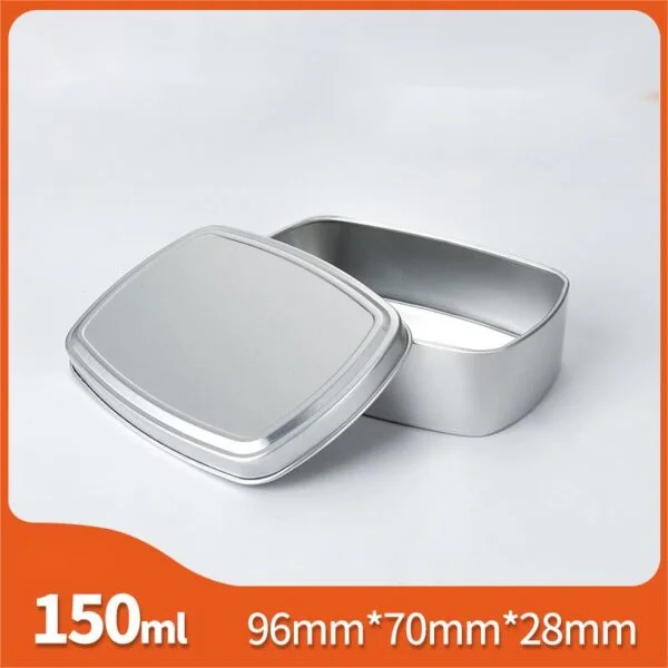 5oz Rectangular Aluminum Soap Candy Metal Hair Wax Sewing Jar - Image 3