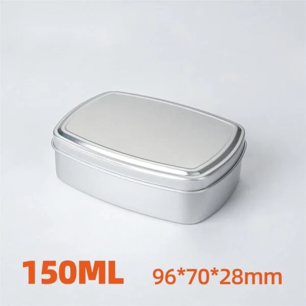5oz Rectangular Aluminum Soap Candy Metal Hair Wax Sewing Jar - Image 4