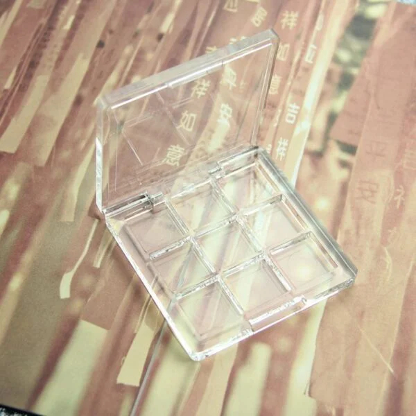 Square Transparent 9 Grid Eyeshadow Case - Image 4