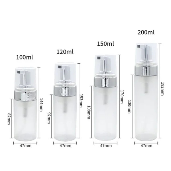 Amber Foaming Bottle Mousse Bottle Foamer Black Cap Custom - Image 6