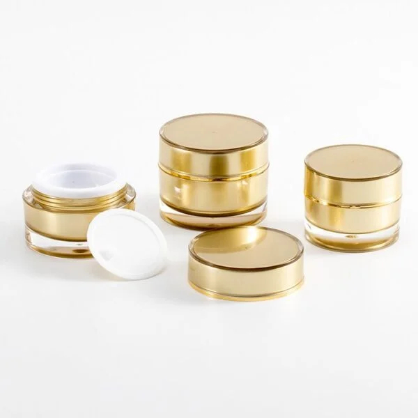 Luxury Straight Round Acrylic Moisturizing Cream Small Jar 5g-50g - Image 4
