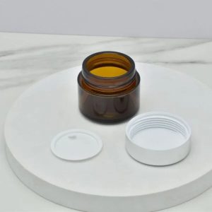 100g Brown Amber Cream Jar Straight Round Face mask Jar Cosmetic