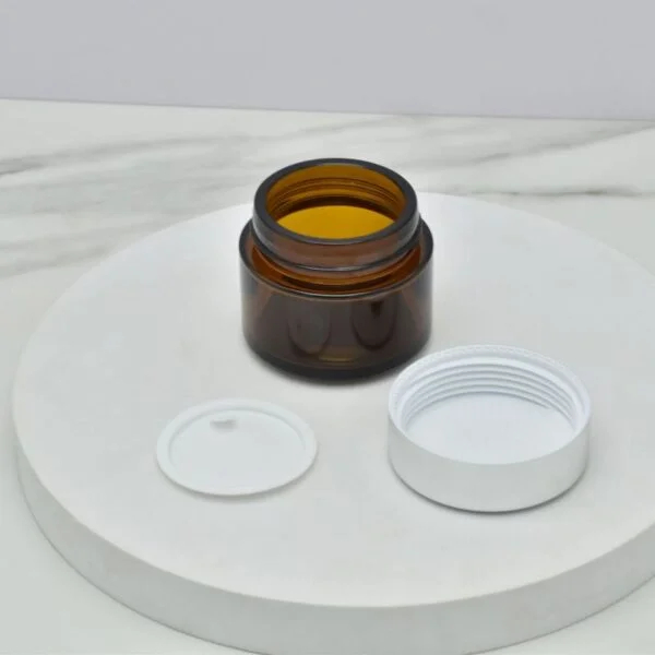 100g Brown Amber Cream Jar Straight Round Face mask Jar Cosmetic