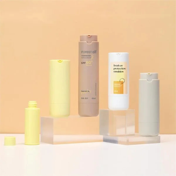 Refillable Fresh UV Protection Emulsion Sunscreen Airless Bottles Custom - Image 5