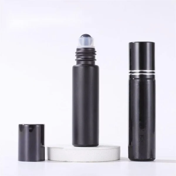10ml Black Roller Glass Bottle Cosmetic Packaging Supplier - Image 2