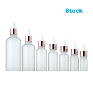 Custom Frost Dropper Bottle in Bulk for Cosmetic Packaging