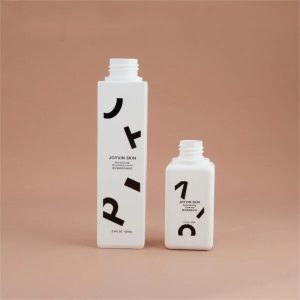 Square Dropper Bottles Plastic for Cosmetic Packaging